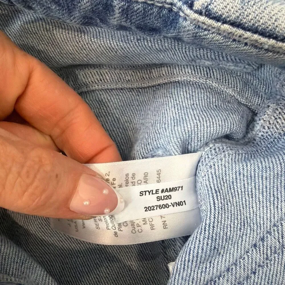 J. Crew Shorts Women 4 Blue Denim Sky Fall Wash High Rise Front Pocket small